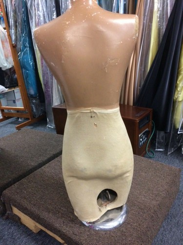 Vestido antiguo de colección forma maniquíes con base ajustable de metal - Imagen 4 de 10