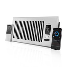 AIRTAP T4 White, Quiet Register Booster Fan 4 x 10  , Improves Heating/Cooling