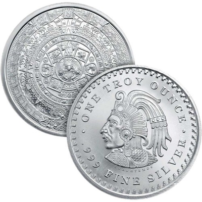#ad #ad 1 Oz Golden State Mint Silver Round Aztec Calendar ONE TROY For Collection $43.88