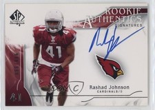 2009 SP Authentic Rookie Authentics Signatures /999 Rashad Johnson #316 Auto k4s