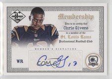 2012 Limited Membership 74/99 Chris Givens #22 Auto 03xg