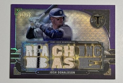 Josh Donaldson Reaching Base Relic /27 2022 Topps Triple Threads Yankees Patch  