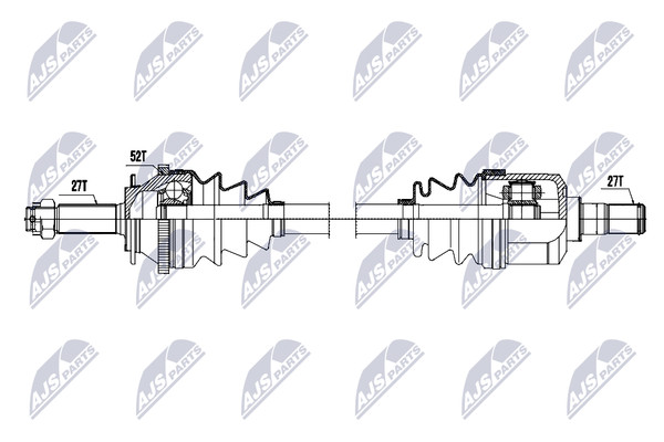 NEU - NTY NPW-HY-645 Antriebswelle FüR Hyundai-image