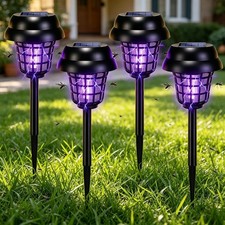 4 Pack Solar Bug Zapper Outdoor Waterproof fo...