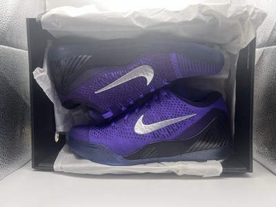 Nike Kobe 9 Elite Purple Black Silver Basketball Mesh Low Top Sneakers