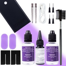 V Light Hair Extensions Kit - Complete Set with Machine, Glue  Remover