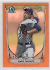 2014 Bowman Chrome Prospects Orange Refractor 1/25 Buck Farmer #BCP93 2e6