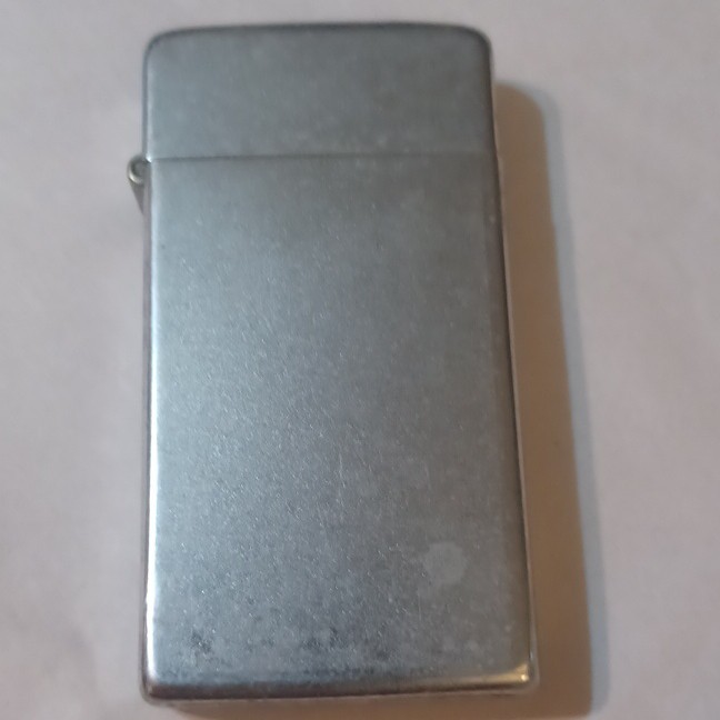 Scripto Vintage Butane Flip Top Pocket Lighter - Silver Tone Finish
