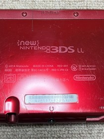 New 3DS LL XL Metalic red Japan Nintendo Console region Japanese B154