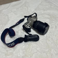 Canon SLR Film Camera with Telephoto Lens Set Slightly Worn Condition
