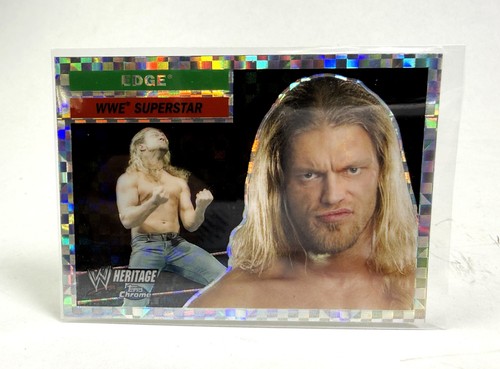 Edge [Xfractor] #16 2006 Topps Heritage Chrome WWE card
