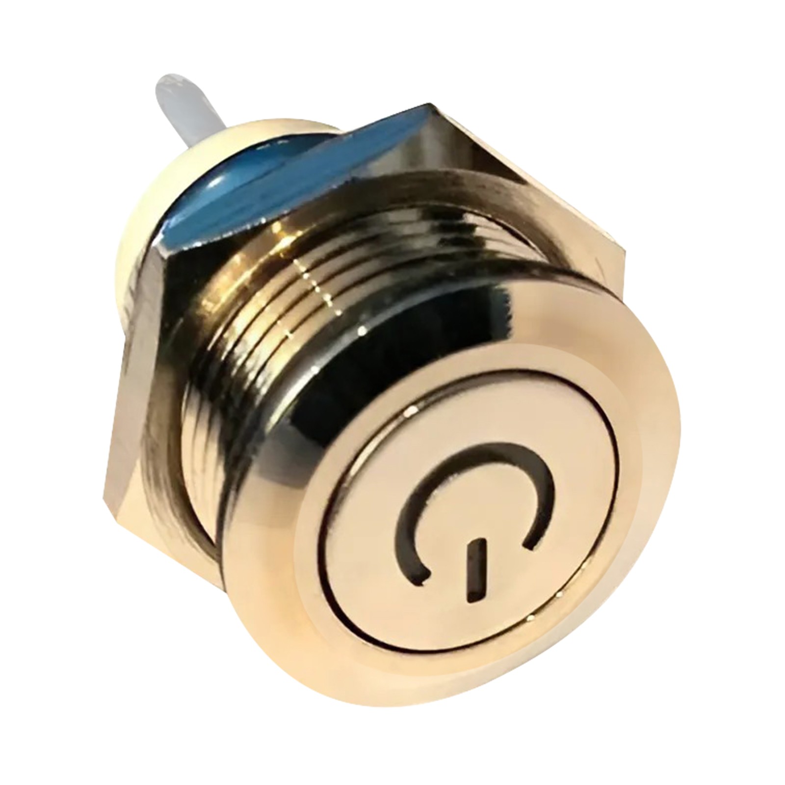 Interruptor LED Minimotors bouton poussoir étanche doré pour Speedway