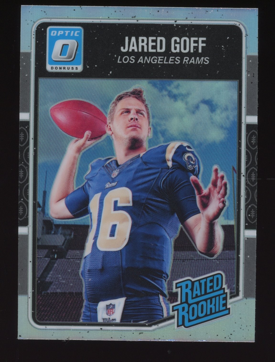 2016 Panini Donruss Optic Jared Goff Silver Holo Prizm Rookie Lions