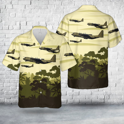 Royal Air Force Lockheed Martin C 130J 30 Hercules Hawaiian Shirt