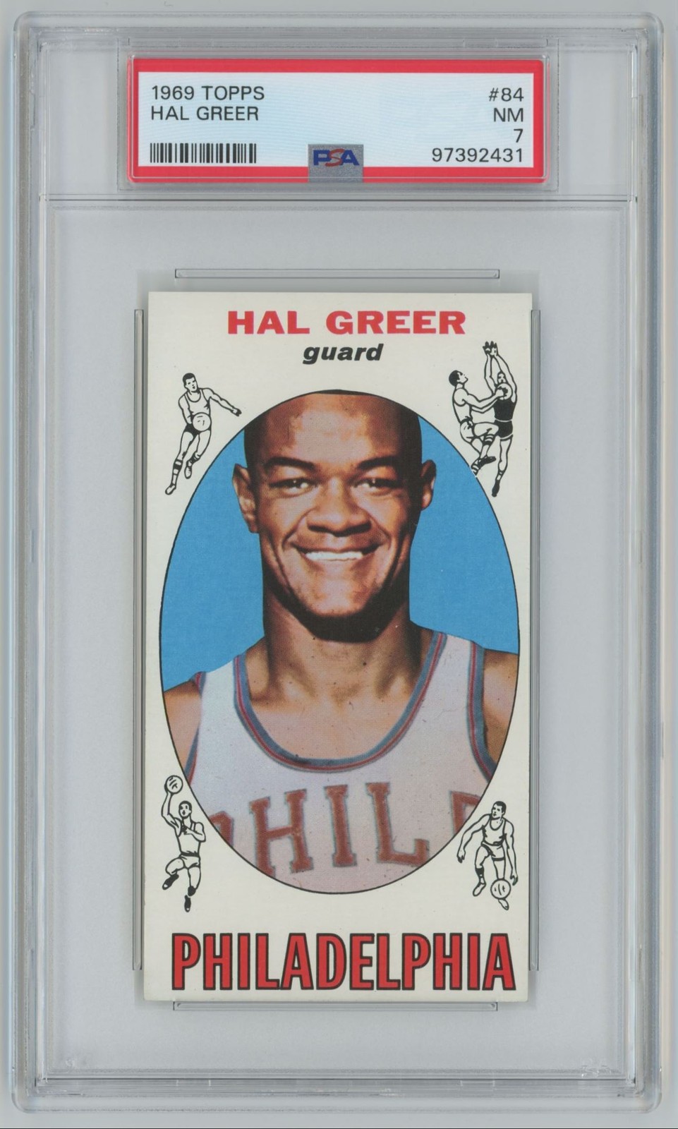 1969-70 Topps Hal Greer PSA 7 Philadelphia 76ers #84 C70