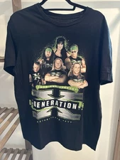 WWE D-Generation X DX 25th Anniversary Wrestling Black T-Shirt Mens Size Large