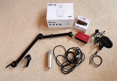 RODE NT1-A Studio Mikrofon Set + Focusrite Scarlett Solo 3rd Gen + Zubehör