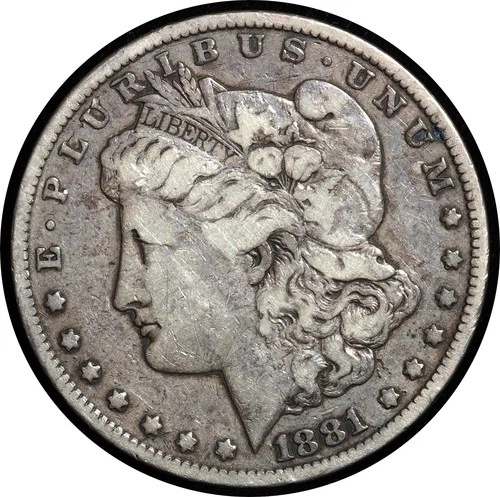 1881-CC Morgan Dollar VF