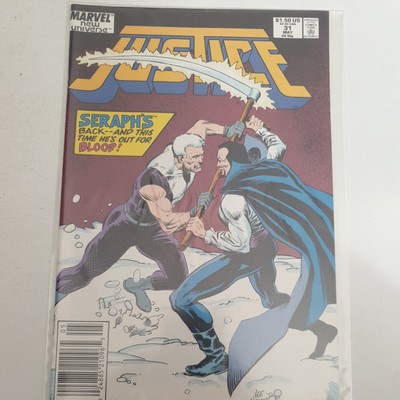 Marvel Comics Justice #31 New Universe VFN+/Nm (1986) Rare Vol 1 UK Free P&P 