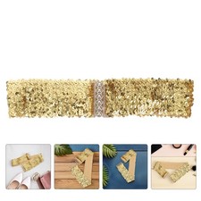 2 Pcs Women's Elastic Belts Sequin Adjustable for Pants Christamas