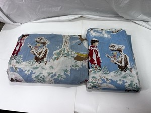 Vintage 1982 E.T. The Extra-Terrestrial Movie Twin sheet set Flat Fitted  Movie