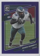 2021 Panini Donruss Optic Purple Prizm 37/50 Derek Barnett #11 pe8