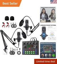 Podcast Equipment Bundle for 2, Voice Changer with BM-800 Podcast Microphone ...