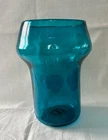 Vintage 50's Blenko Teal Glass Vase #553 ~ Excellent ~
