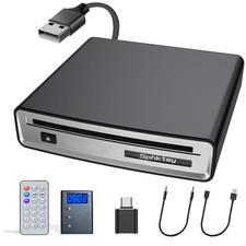 Portable CD Player for Car,Truck External Car CD Player, USB or AUX Connectio...