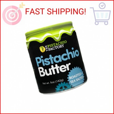 Pistachio Butter- Roasted + Sea Salted (5oz Glass Jar)