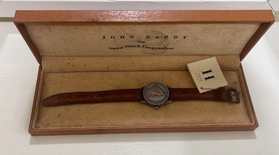 Sterling Silver John Hardy Ladies Watch on a Leather Strap NOS