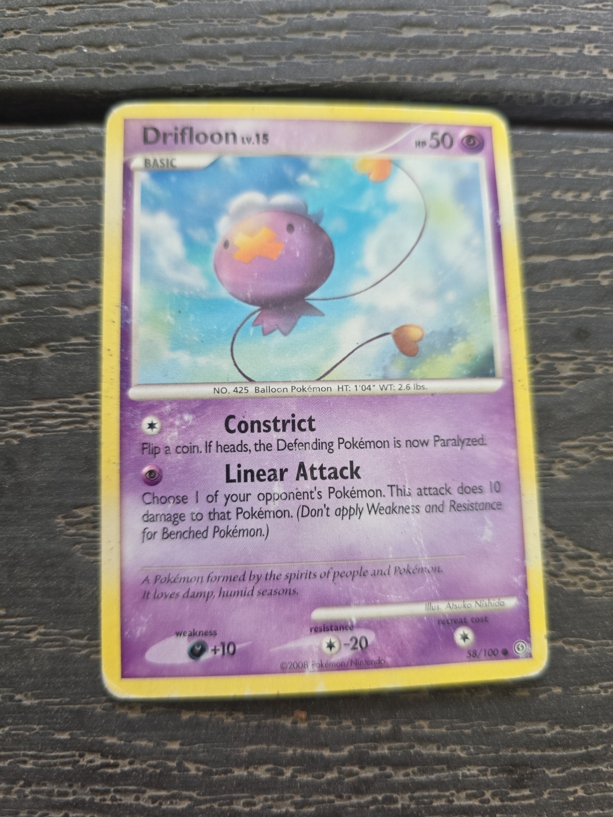 Drifloon 58/100 - Stormfront - Pokemon Card