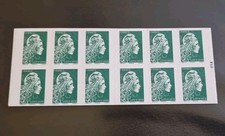 Lot de 20 carnet de 12 timbre Marianne autocollant lettre verte