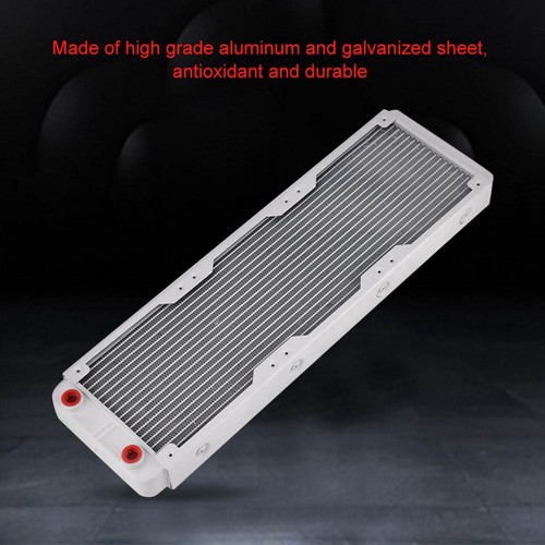 .›Aluminum Heat Sink Computer Water Cooling Liquid Heat Exchanger Whi G - Picture 10 of 22