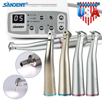 Dental LED Brushless Electric Micro Motor /1:1/1:5 Contra Angle Handpiece ds