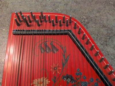 Vintage Jubel Tone Zither Child's Lap Harp From West Germany ~ SEE