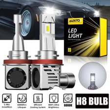 AUXITO H11 LED Headlight Bulb White Low Beam Conversion Kit 6000LM Super Bright