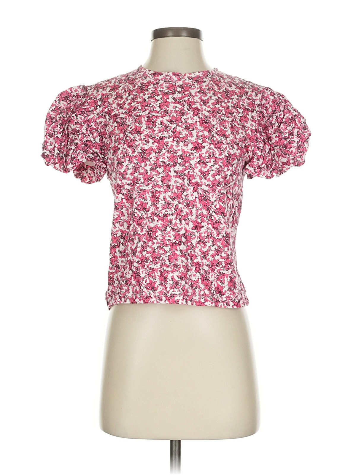 Zara Women Pink Short Sleeve Blouse S