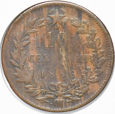 Italy 1866 10 Centesimi Vittorio Emanvele II 292943 combine