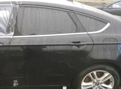 2017-2020 Ford Fusion Driver Rear Door Assembly Black w/ Glass Trim