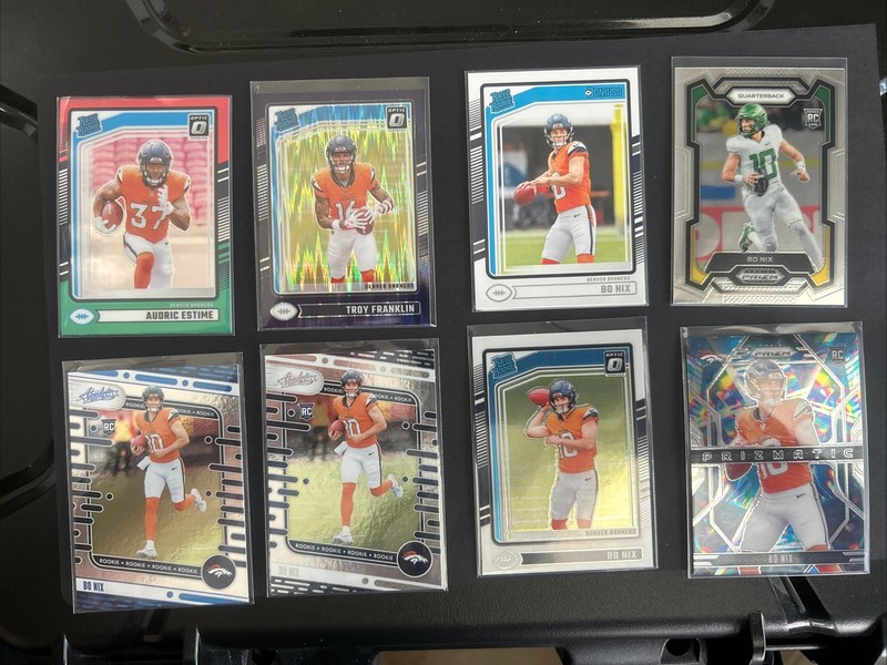 NFL- Broncos Rookie Lot. 15 Cards. Nix, Harvey, Bryant