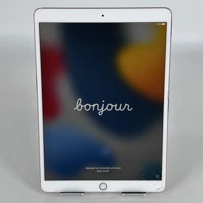 Apple iPad Pro 10.5 Rose Gold 64GB WiFi - Cracked Screen w/ Bad Audio Jack READ