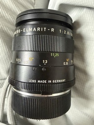 Leica Leitz Macro-Elmarit-R 60mm F2.8  Lens Optically Mint, Internal Dust