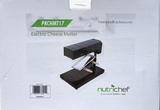 NutriChef PKCHMT17 Electric Cheese Melter 900W Temp Control Black Metal