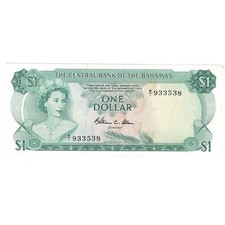 [#648521] Banknote, Bahamas, 1 Dollar, L.1974, KM:35b, UNC(65-70)