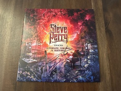 STEVE PERRY SIGNED TRACES ALTERNATE VERSIONS AND SKETCHES VINYL AUTOGRAPH AUTO B