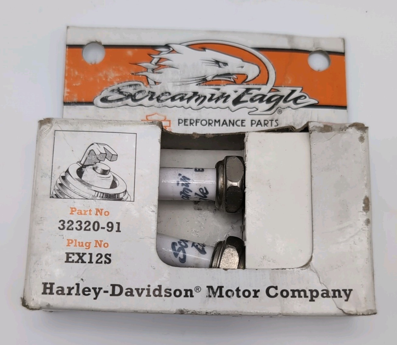 1 Pair NOS OEM Harley Davidson Screamin Eagle Plugs P/N 32321-91 Plug No. EX12P