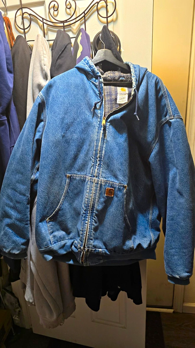 Carhartt Denim Solid Coats, Jackets & Vests for Men for Sale
