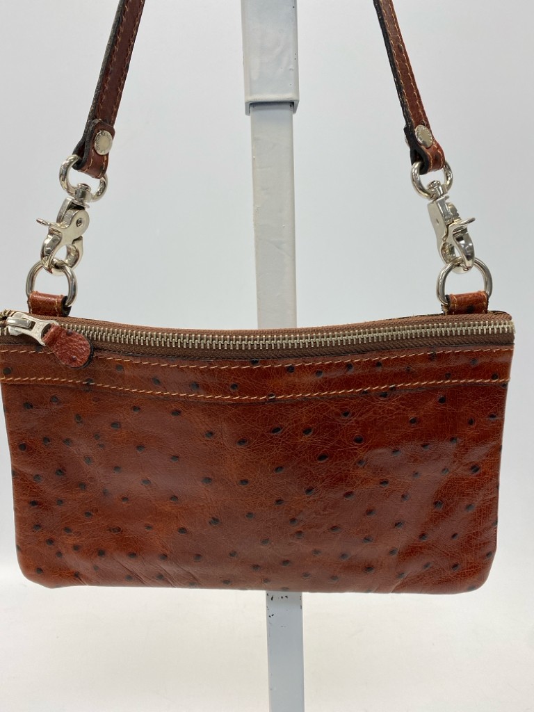 Chestnut Embossed Handbag - image 2