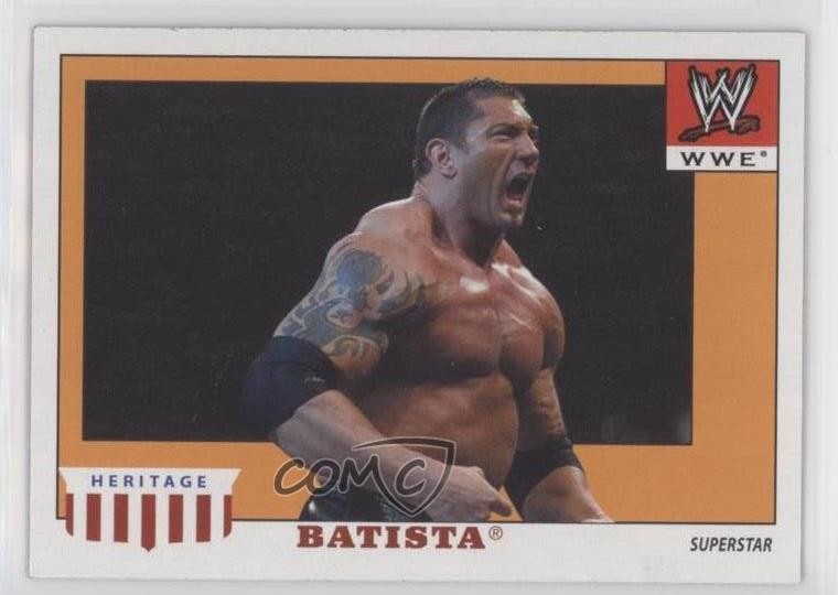 2008 Topps Heritage WWE IV Batista #4 0b3